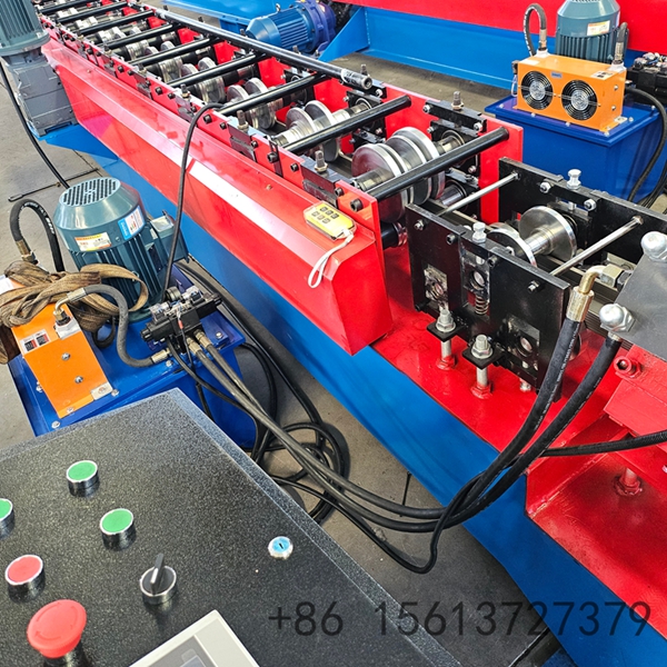 Industrial light steel framing machine producing C-type metal studs continuously