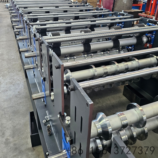Automatic EPS sandwich panel roll forming machine with advanced PLC control system.