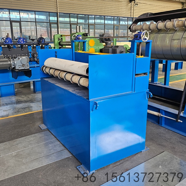 Precision engineering machinery displaying the tension stand and loop pit for stable slitting.
