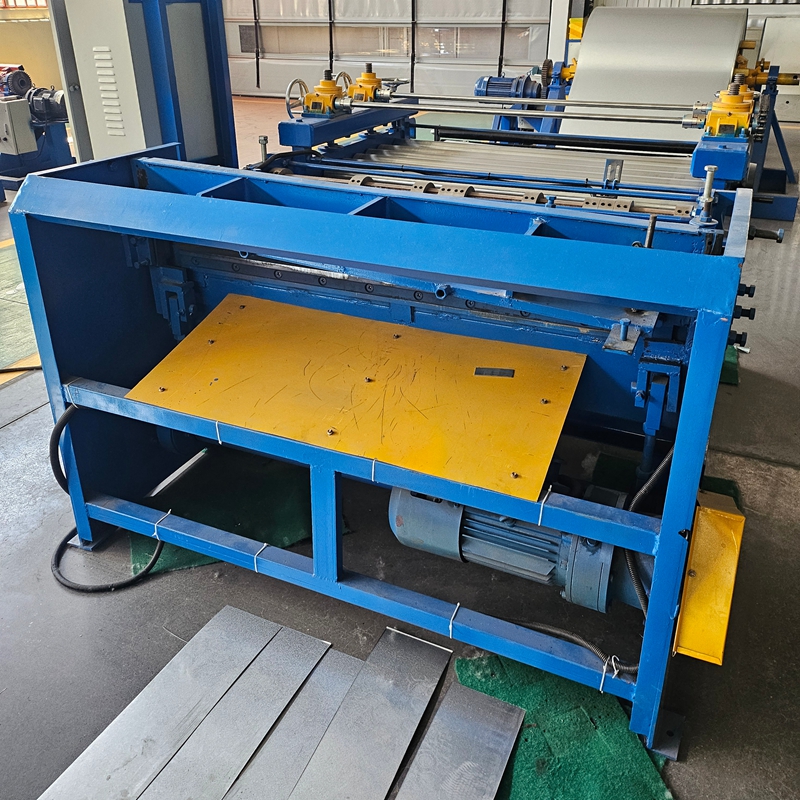 Precision engineering machinery displaying the tension stand and loop pit for stable slitting.