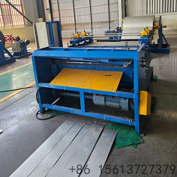 Wide-angle view of a large-scale slitting and cut-to-length production line setup.