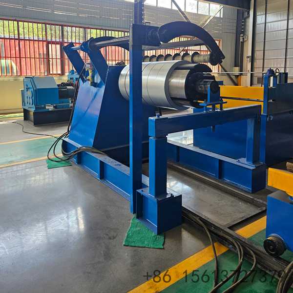 Modern metalworking station equipped with PLC touch screen control panel and electrical cabinets
