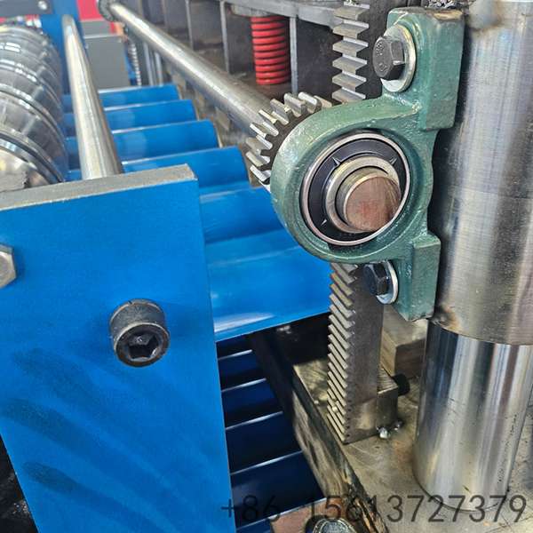 Wide-angle view of a double deck roll forming machine setup for metal roof panels.