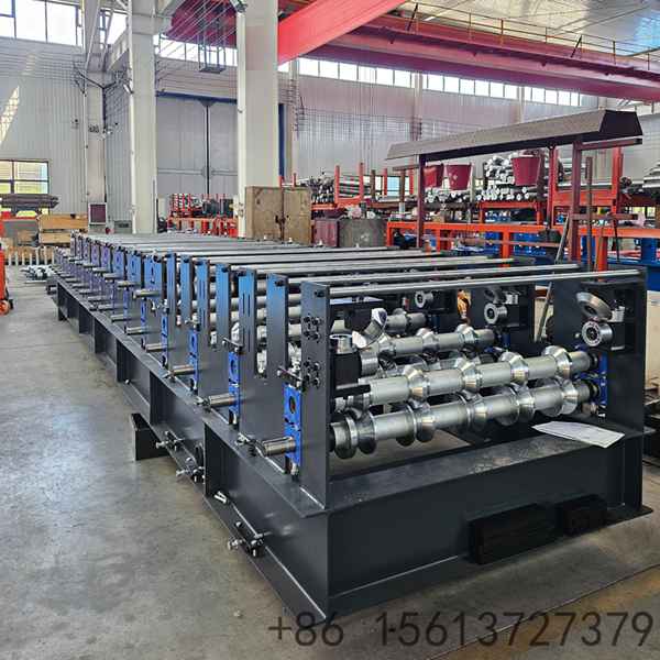 Automatic EPS sandwich panel roll forming machine with advanced PLC control system.
