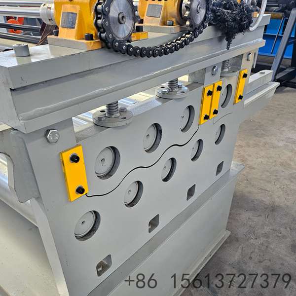 Industrial Coil Flattening Equipment in factory installation.