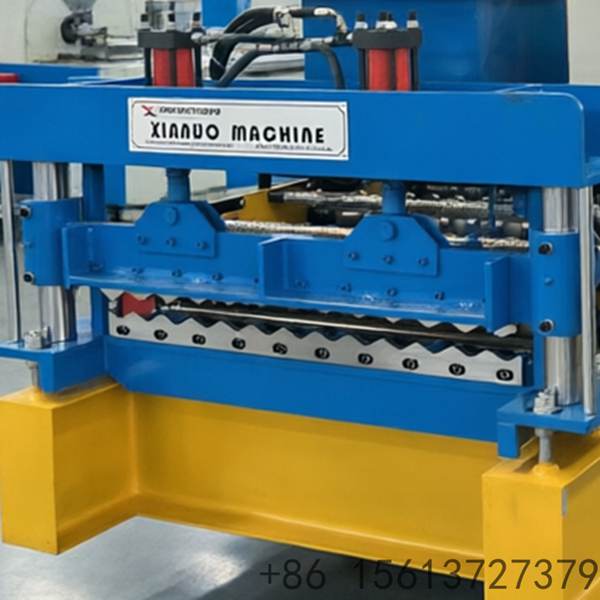 Máquina de perfil de telhado curvo em aço com sistema de rolos de alta precisão