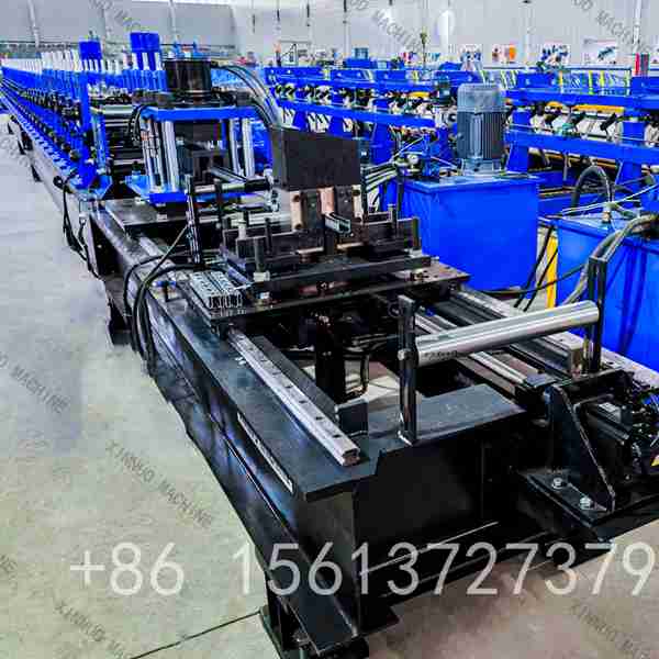 Automated PV bracket roll forming machine for producing solar racking profiles