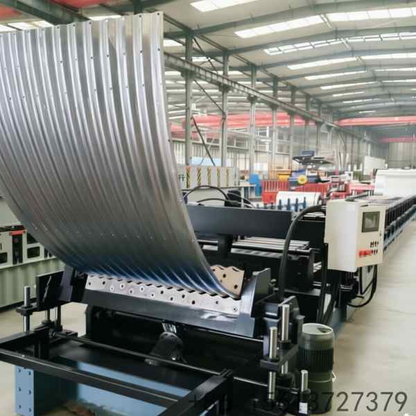 Professional grain bin corrugated sheet forming equipment demonstrating the transformation of flat steel coils into finished silo walls.