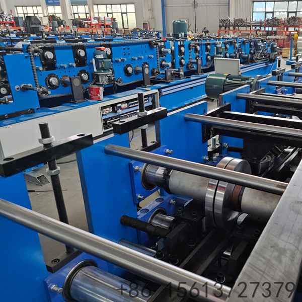 Professional C purlin roll forming equipment demonstrating the transformation of flat steel coils into finished structural C sections.