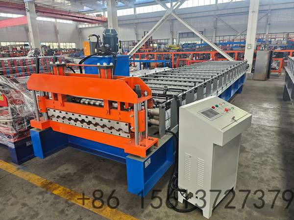 Industrial C21 trapezoidal roof panel roll forming machine for metal roofing production