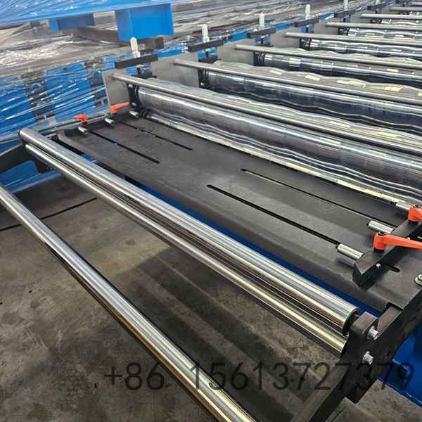 PLC control panel and touch screen interface for operating the automatic glazed roofing sheet equipment