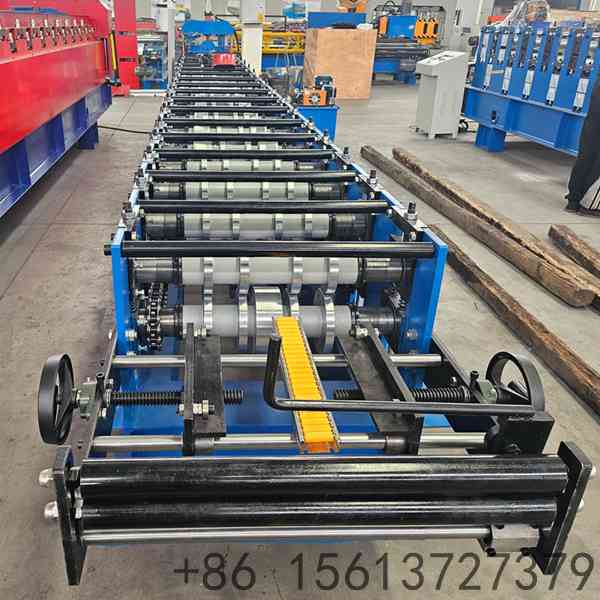 Heavy-duty welded steel frame structure of the ridge cap machine ensuring maximum stability during operation