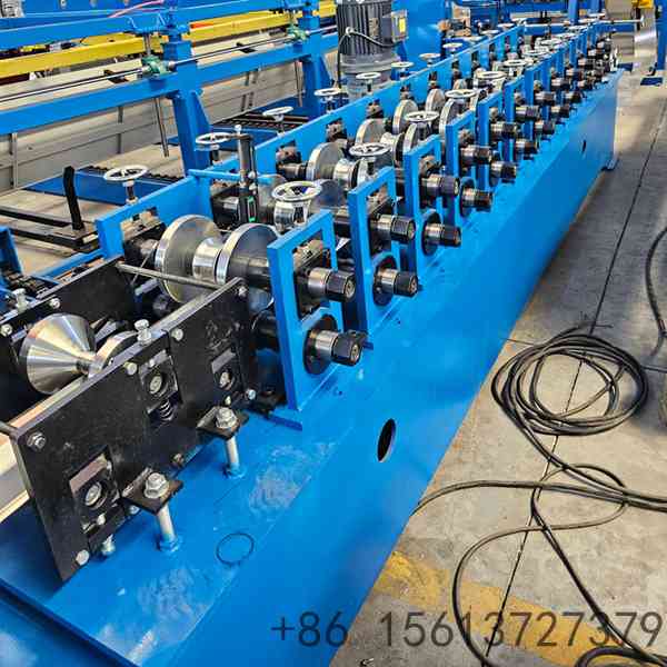 Customizable Ridge Cap Roll Forming Machine with quick-change mold technology, designed to produce metal ridge caps in various specifications and shapes.