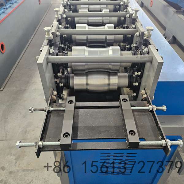 Heavy-duty welded steel frame structure of the shutter door machine ensuring maximum stability during operation