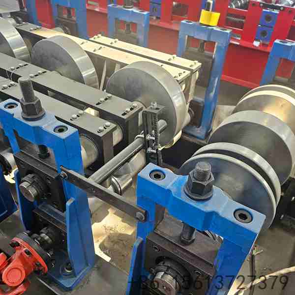 Precision roll forming station with customized roller stations ensuring accurate standing seam profile shaping