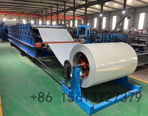 Precision roll forming station with multiple roller stations ensuring accurate Z lock seam profile shaping