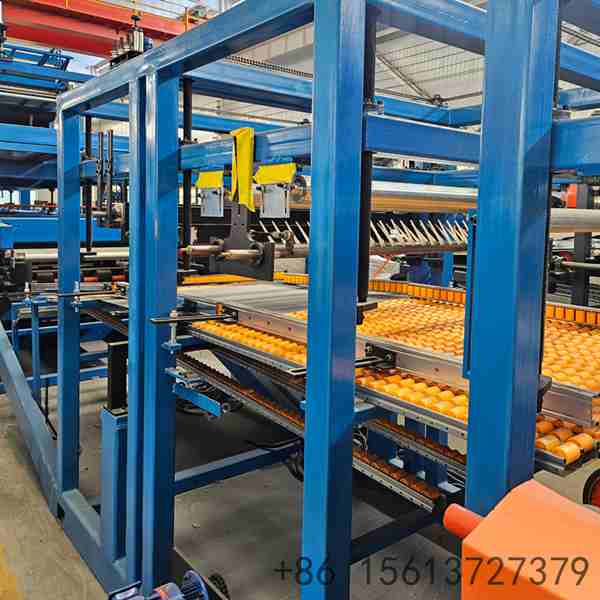 Heavy-duty welded steel frame structure of the dual-core sandwich panel machine ensuring maximum stability during high-speed operation