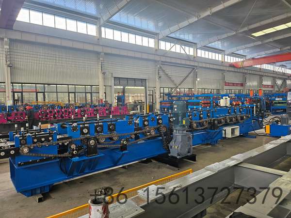 Heavy-duty welded steel frame structure of the C steel roll forming machine ensuring maximum stability during continuous operation