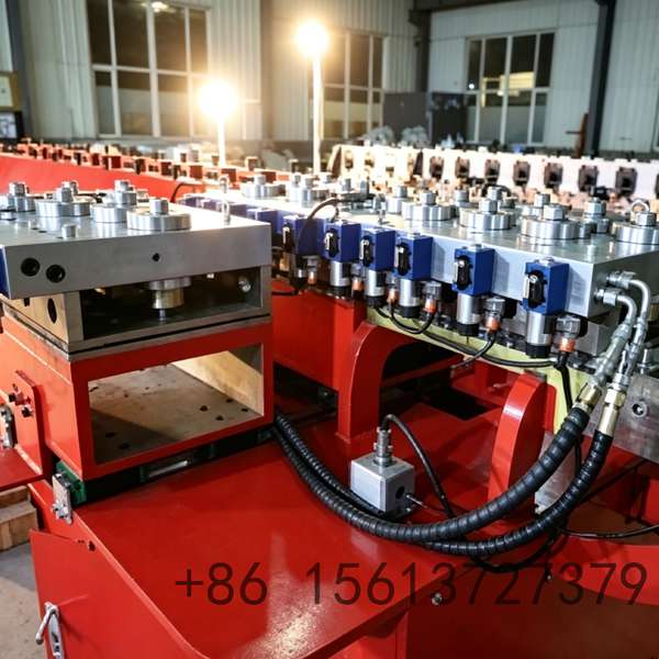 Smart human-machine interface (HMI) touch screen control panel for the villa keel forming machine, allowing precise programming of punching and cutting lengths