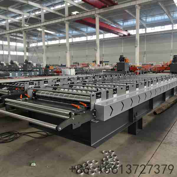 Precision-engineered roll forming station ensuring accurate C18 trapezoidal profile dimensions