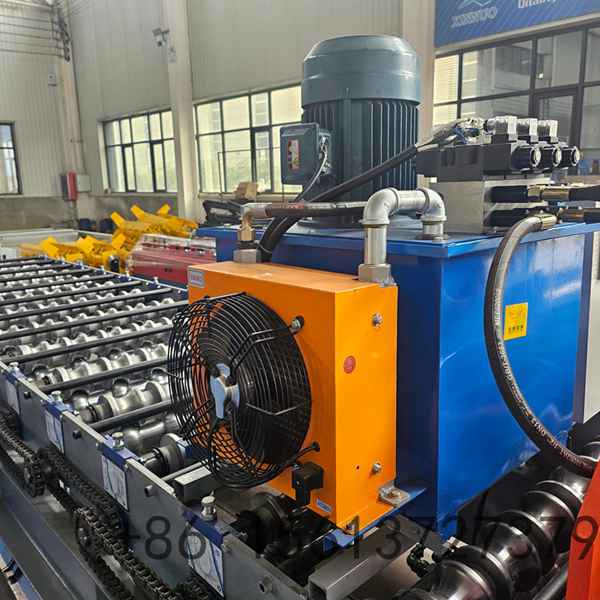 Precision roll forming station shaping the bamboo-style glazed profile with multiple high-grade rollers