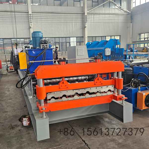 Glazed concrete corrugated roll forming machine engineered for manufacturing high-strength metal roof tiles