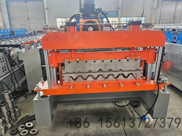 890 IBR roll forming machine engineered for high-volume production of trapezoidal steel roofing panels