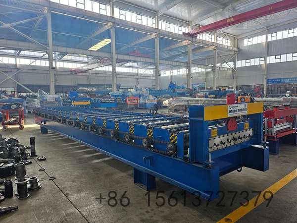 Industrial TR7 trapezoidal roof panel forming machine for metal roofing production