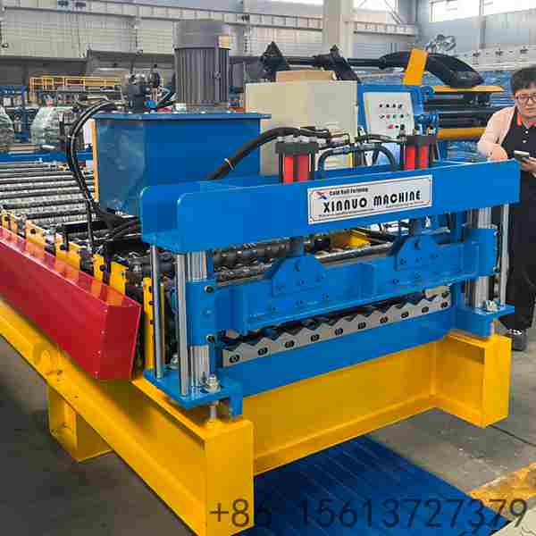 850 corrugated steel tile roll forming machine engineered for high-volume metal roofing panel production