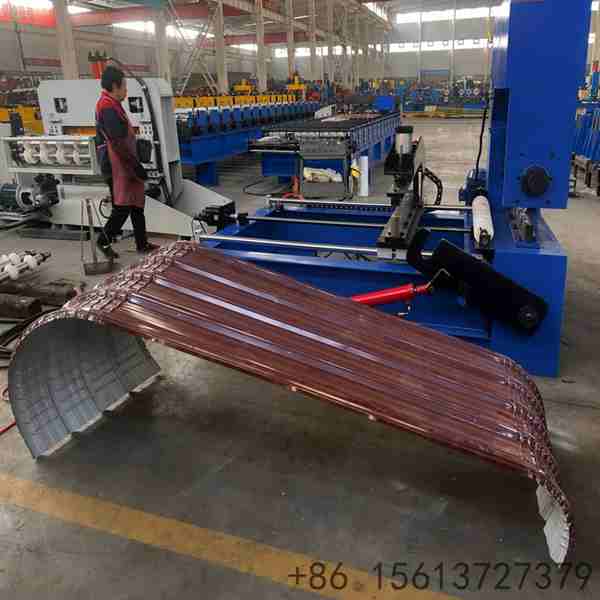 Servo arching machine engineered for precision curving of metal roofing panels with advanced CNC control