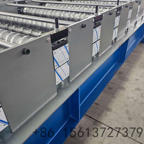 Reinforced steel base frame providing exceptional stability during continuous IBR sheeting operation