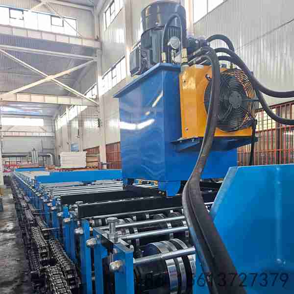 precision-roll-forming-stations-for-double-layer-floor-deck-with-hard-chrome-plated-rollers