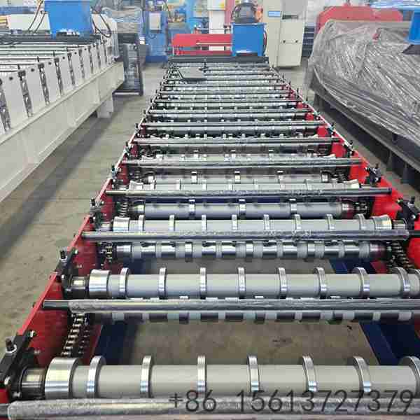 high-speed-trapezoidal-roofing-panel-roll-forming-machine-for-12m-min-metal-sheet-production