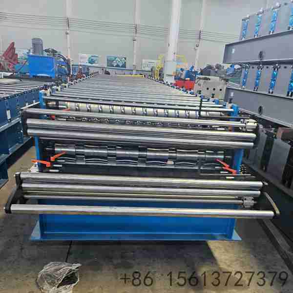 reinforced-h-beam-frame-for-shearless-double-layer-roof-machine