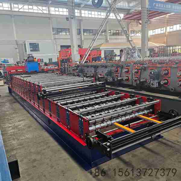 heavy-duty-double-layer-trapezoidal-tile-press-machine-with-h-beam-frame