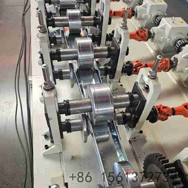 Heavy-duty-square-tube-roll-former-base-built-on-reinforced-H-beam-steel-for-maximum-stability