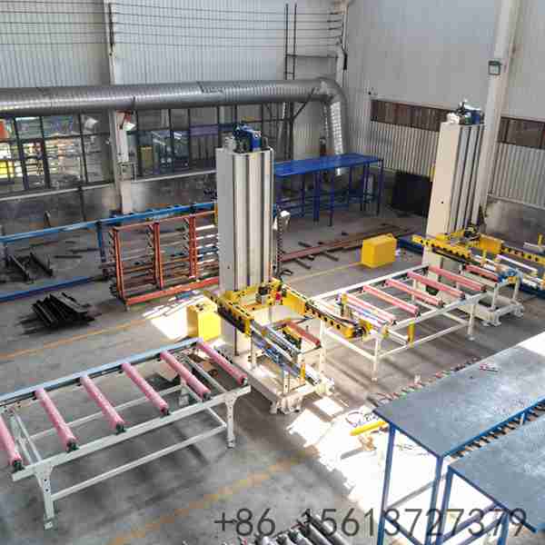 Industrial-composite-sandwich-panel-making-machine-showing-integrated-rockwool-feeding-system