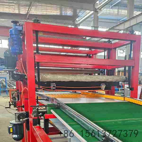 Turnkey-straight-line-rock-wool-and-EPS-sandwich-panel-production-line-full-automatic-factory