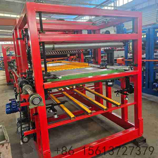 Multi-recipe-PLC-control-cabinet-on-versatile-sandwich-panel-machine-with-profile-storage-logic