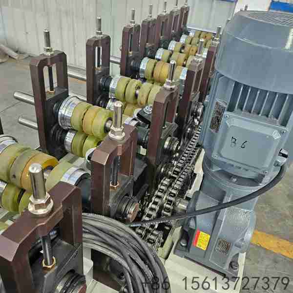 High-speed-shutter-housing-roll-forming-machine-showing-14-stations-and-stable-heavy-frame