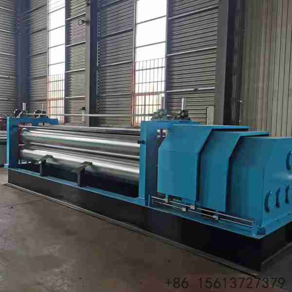 Output-platform-with-finished-water-ripple-panel-on-roll-forming-machine
