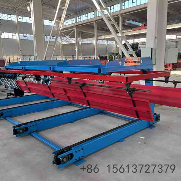 Automatic-6-meter-sheet-stacking-unit-for-roll-forming-line-automation