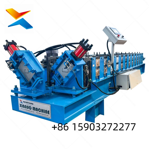 Double head C-shaped keel roll forming machine