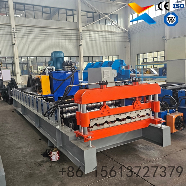 Colored Glaze Steel Roof Tile Roll Forming Machine