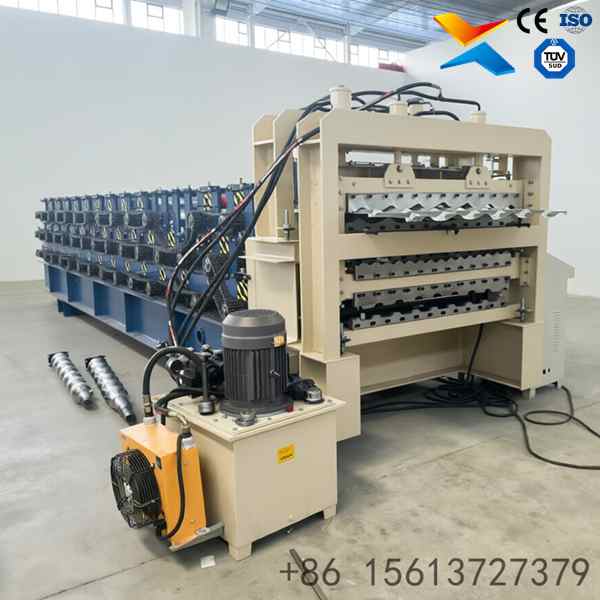 Triple-Layer Roof Tile Roll Forming Machine