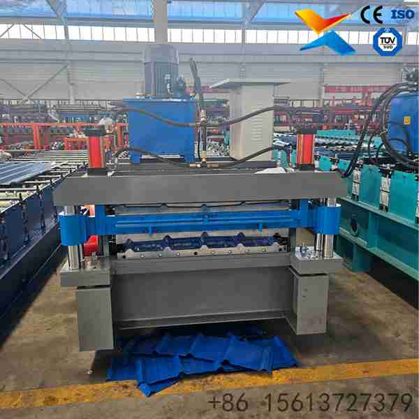 Double-Layer Trapezoidal Roofing Sheet Roll Forming Machine