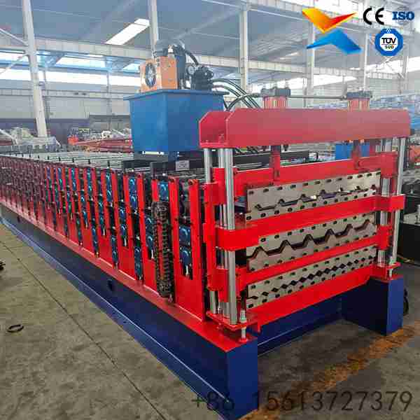 Heavy-Duty Three-Layer Tile Roll Forming Machine