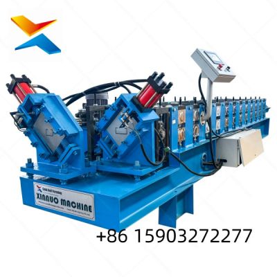 Double head C-shaped keel roll forming machine
