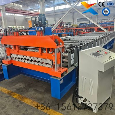 Trapezoidal Metal Roofing Panel Roll Forming Machine C35