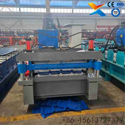 Double-Layer Trapezoidal Roofing Sheet Roll Forming Machine